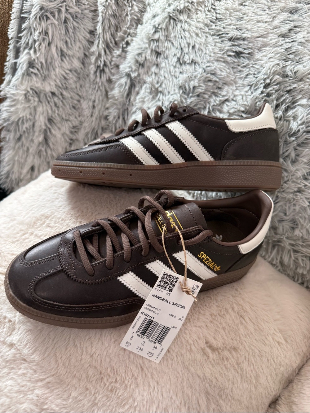 adidas Men’s Brown & White Handball Spezial Sneakers